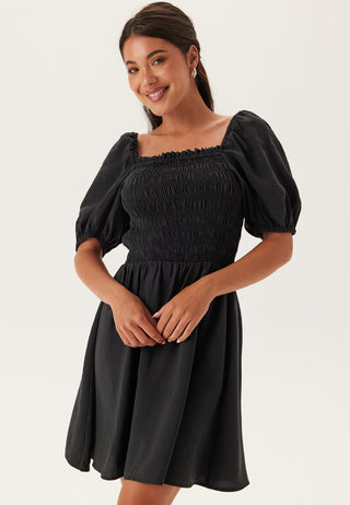 smock-short-modal-dress-black