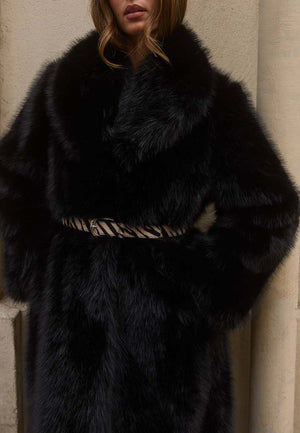 Printed Pony Hair Belt